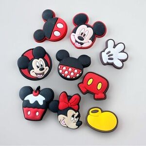 ★ ★ 5/$25 ★ ★  Disney Mickey and Minnie Croc Shoe Charms